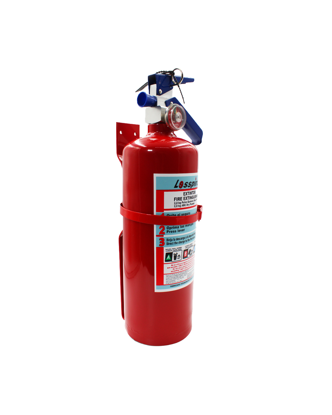 FireShield - Extintor, 2 kg, ABC, polvo seco 
